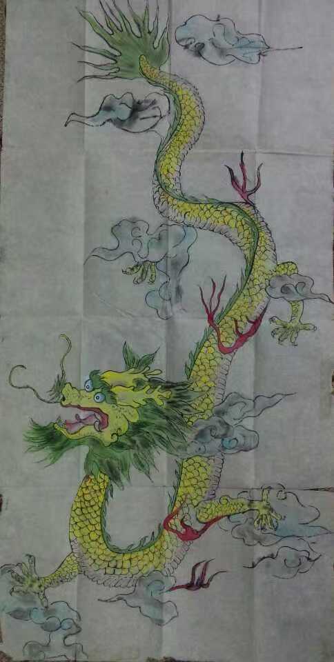 高二时候画的“黄坤龙”
